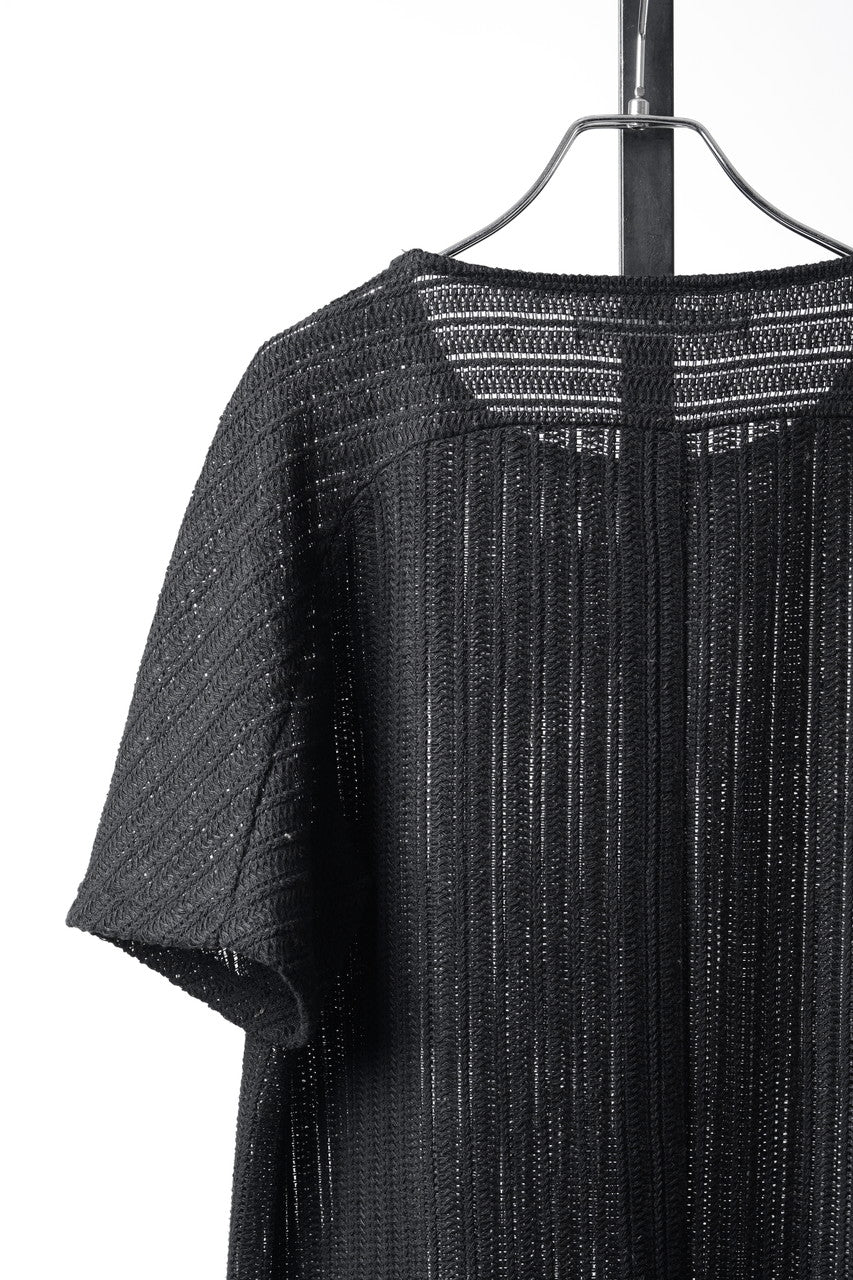 Load image into Gallery viewer, OPPOSE DUALITY exclusive HALF SLEEVE T-SHIRTS WAVE / RUSSELL KNIT JERSEY (BLACK)