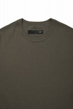 画像をギャラリービューアに読み込む, A.F ARTEFACT OVER SIZE FIT S/S TOP / HONEY COMB WAFFLE KNIT JERSEY (KHAKI)