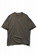 画像をギャラリービューアに読み込む, A.F ARTEFACT OVER SIZE FIT S/S TOP / HONEY COMB WAFFLE KNIT JERSEY (KHAKI)