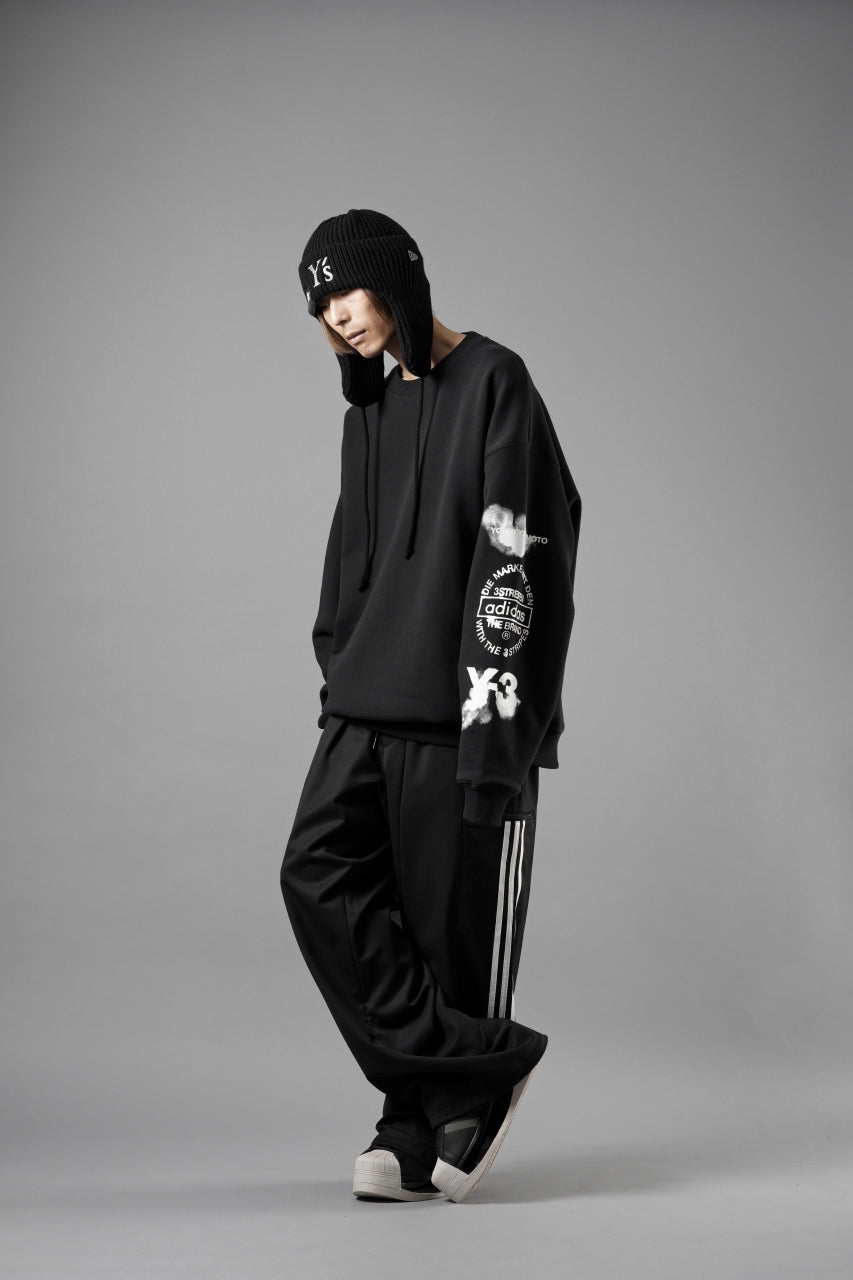 画像をギャラリービューアに読み込む, Y-3 Yohji Yamamoto GRAPHIC CREW SWEAT (BLACK)