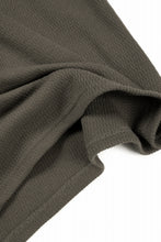 画像をギャラリービューアに読み込む, A.F ARTEFACT OVER SIZE FIT S/S TOP / HONEY COMB WAFFLE KNIT JERSEY (KHAKI)