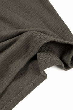 画像をギャラリービューアに読み込む, A.F ARTEFACT OVER SIZE FIT S/S TOP / HONEY COMB WAFFLE KNIT JERSEY (KHAKI)