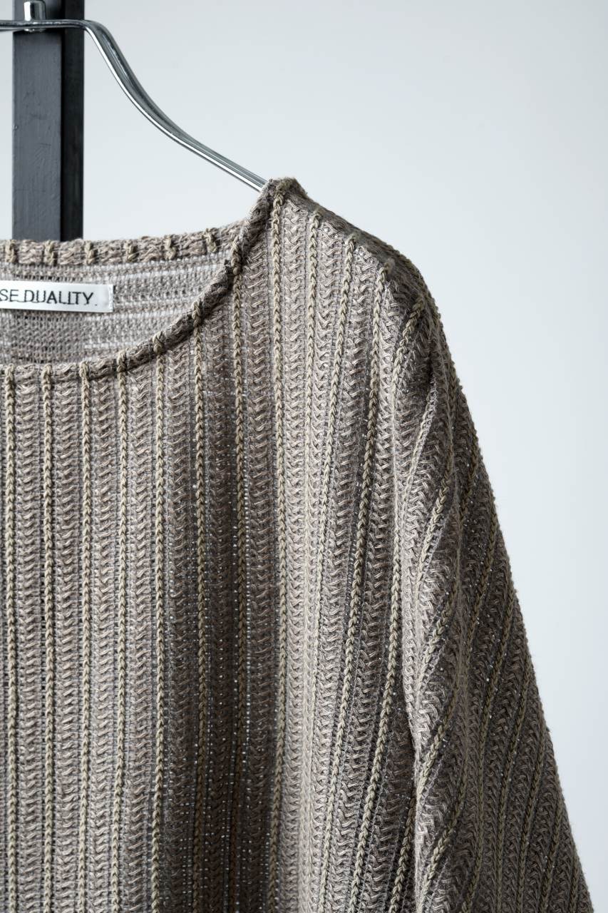 Load image into Gallery viewer, OPPOSE DUALITY exclusive HALF SLEEVE T-SHIRTS WAVE / RUSSELL KNIT JERSEY (BEIGE)