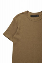 画像をギャラリービューアに読み込む, A.F ARTEFACT REGULAR FIT S/S TOP / WAFFLE KNIT JERSEY (RAW UMBER)
