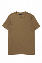 画像をギャラリービューアに読み込む, A.F ARTEFACT REGULAR FIT S/S TOP / WAFFLE KNIT JERSEY (RAW UMBER)