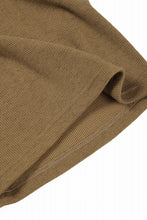 画像をギャラリービューアに読み込む, A.F ARTEFACT REGULAR FIT S/S TOP / WAFFLE KNIT JERSEY (RAW UMBER)