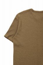 画像をギャラリービューアに読み込む, A.F ARTEFACT REGULAR FIT S/S TOP / WAFFLE KNIT JERSEY (RAW UMBER)