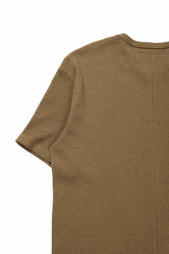 画像をギャラリービューアに読み込む, A.F ARTEFACT REGULAR FIT S/S TOP / WAFFLE KNIT JERSEY (RAW UMBER)