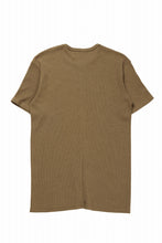 画像をギャラリービューアに読み込む, A.F ARTEFACT REGULAR FIT S/S TOP / WAFFLE KNIT JERSEY (RAW UMBER)