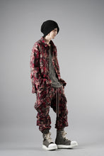 画像をギャラリービューアに読み込む, A.F ARTEFACT BELTED DETAIL JOGGER / JACQUARD ABSTRACT PATTERN (RED)