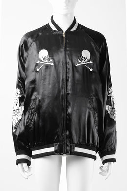 MASTERMIND WORLD x BETTY BOOP™︎ SOUVENIR JACKET (MONOCHROME)