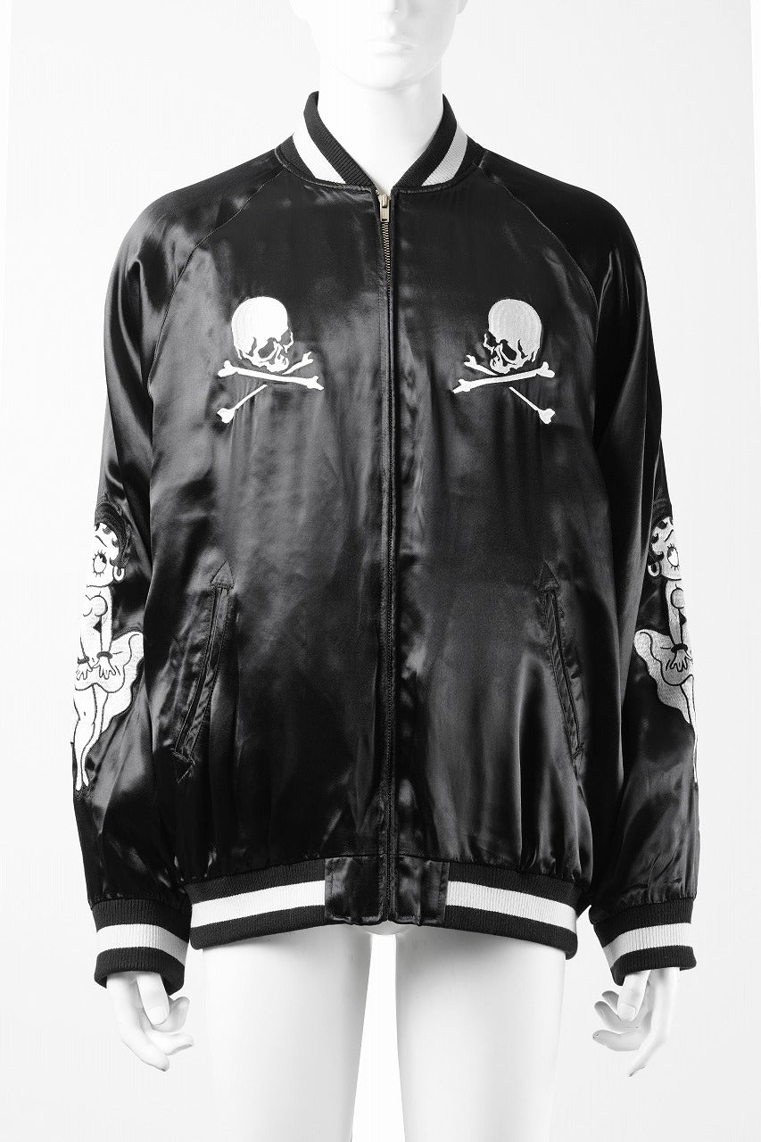 MASTERMIND WORLD x BETTY BOOP™︎ SOUVENIR JACKET (MONOCHROME)