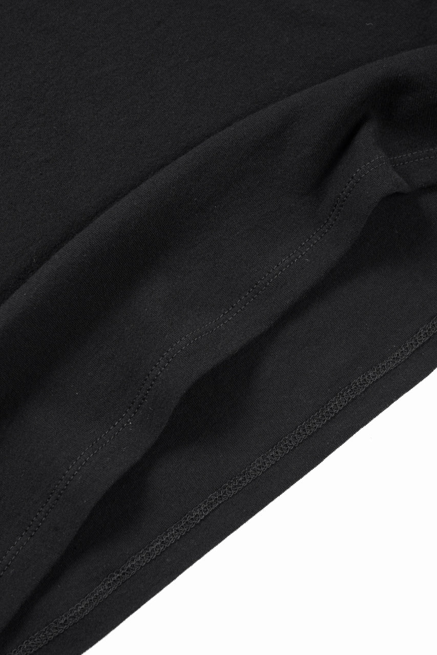 black crow x LOOM exclusive short sleeve tops / supima cotton jersey (BLACK)
