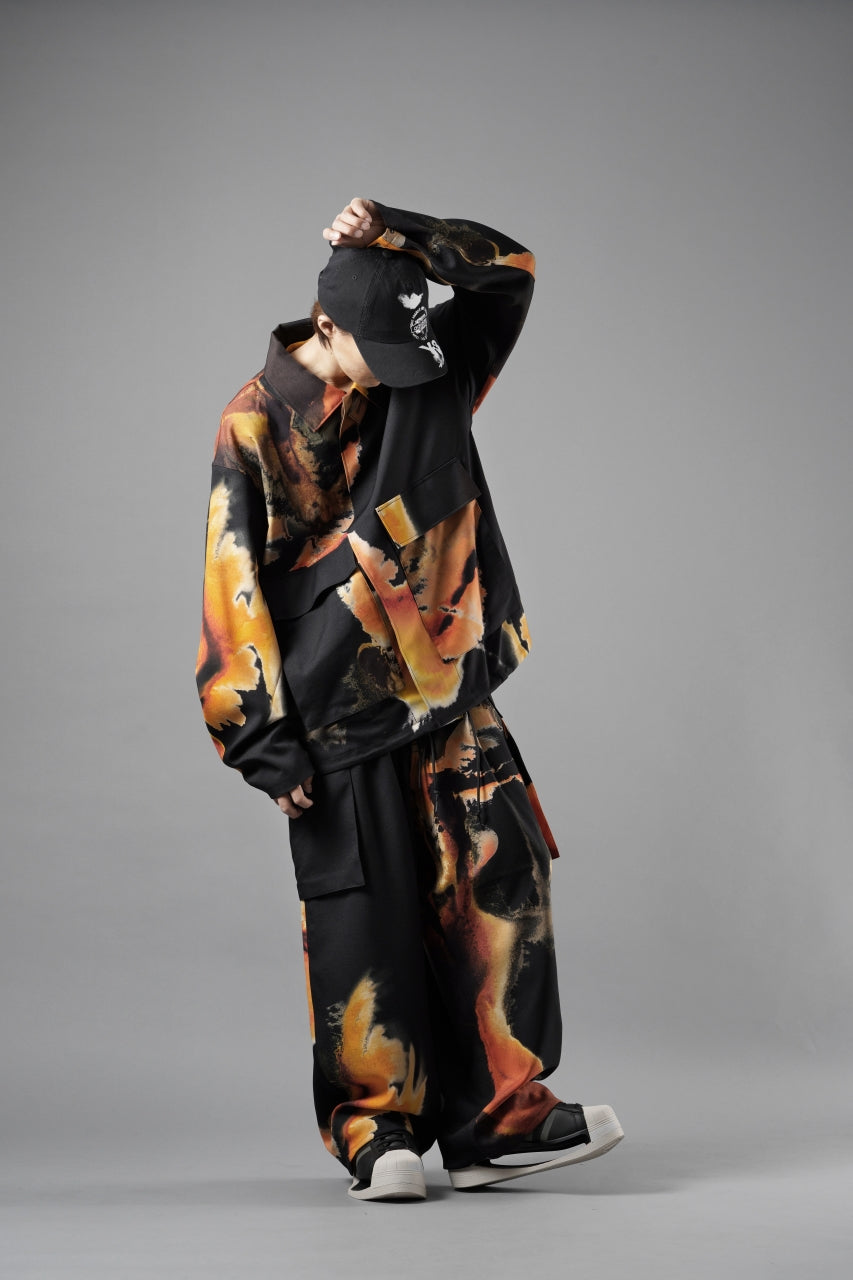 画像をギャラリービューアに読み込む, Y-3 Yohji Yamamoto AOP SPORT UNIFORM CARGO PANTS (BLACK + MULTI)
