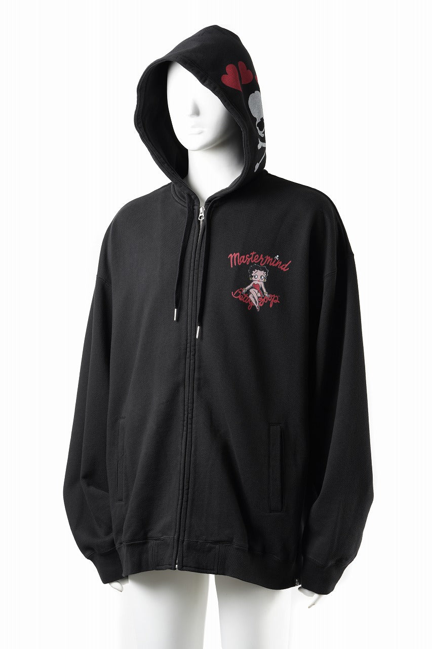 画像をギャラリービューアに読み込む, MASTERMIND WORLD x BETTY BOOP™︎ ZIP UP HOODIE / BOXY FIT (MULTI COLOR)