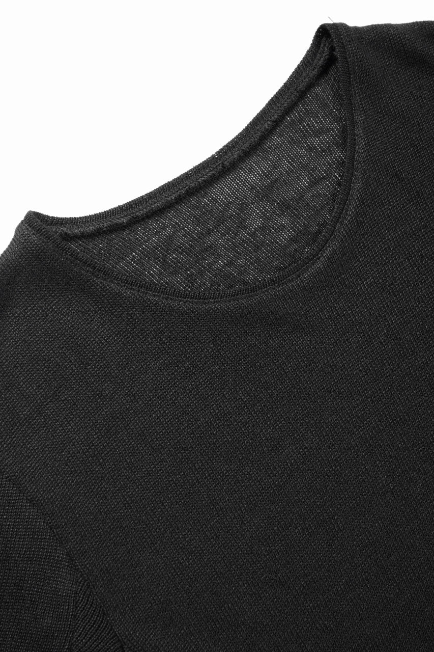 Load image into Gallery viewer, black crow x LOOM exclusive short sleeve tops / gima cotton jersey (BLACK)