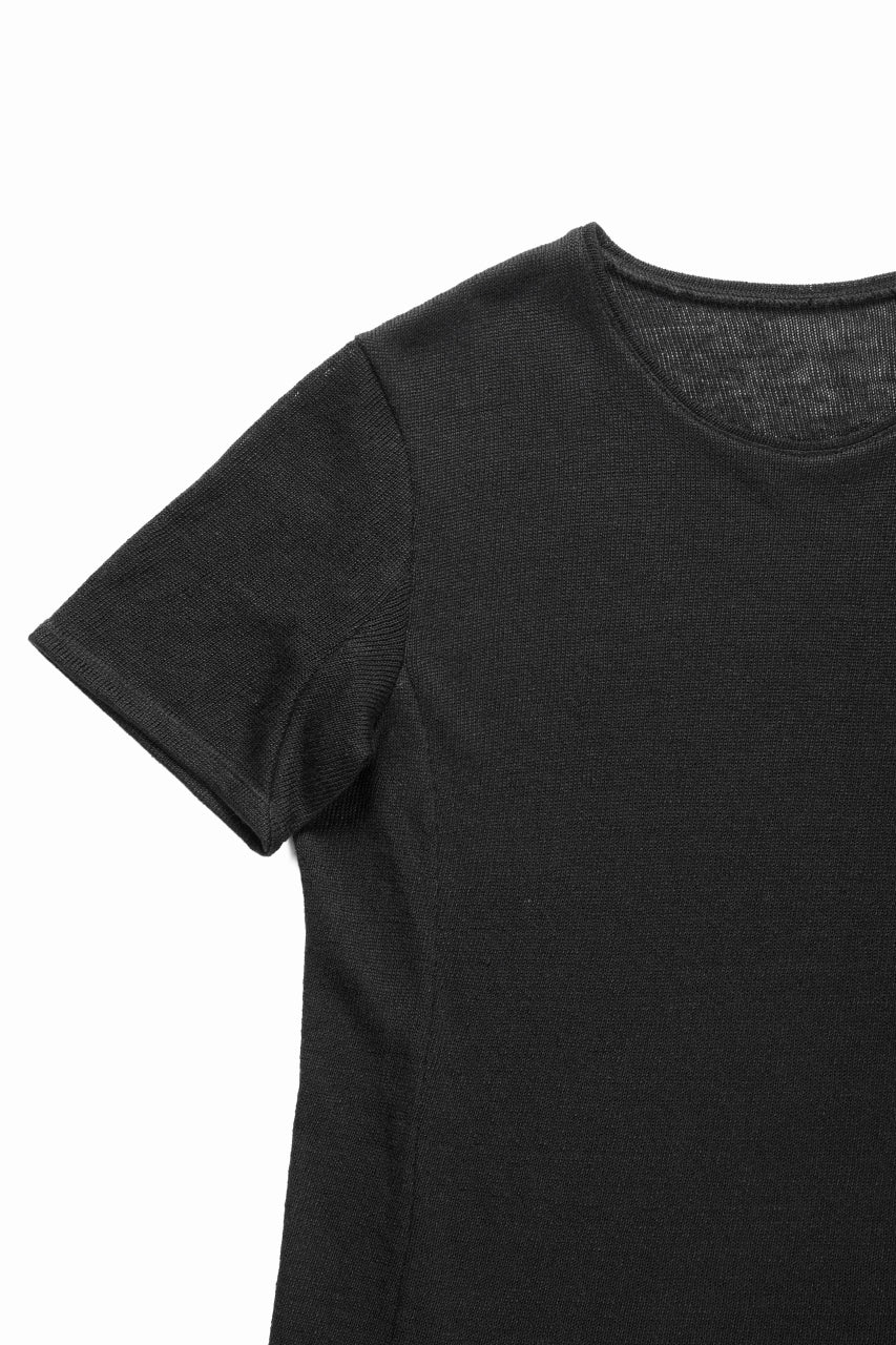 Load image into Gallery viewer, black crow x LOOM exclusive short sleeve tops / gima cotton jersey (BLACK)