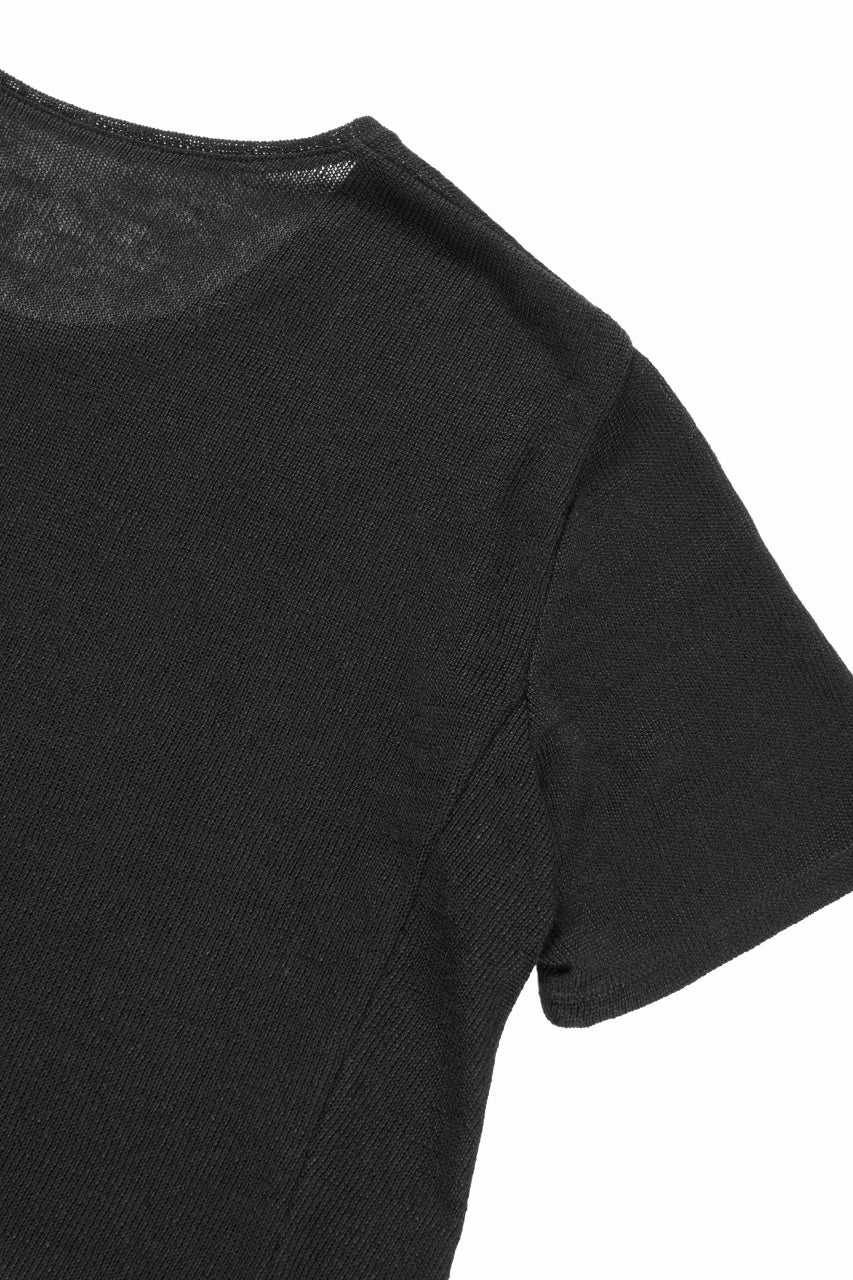 Load image into Gallery viewer, black crow x LOOM exclusive short sleeve tops / gima cotton jersey (BLACK)