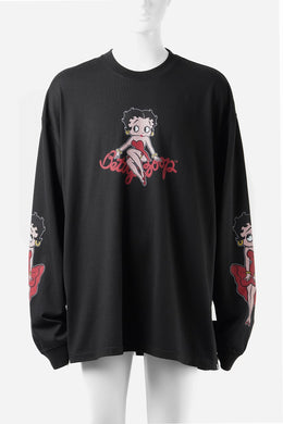 MASTERMIND WORLD x BETTY BOOP™︎ L/S TEE / BOXY FIT (MULTI COLOR)