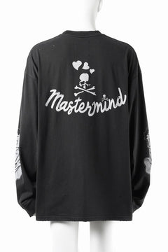 画像をギャラリービューアに読み込む, MASTERMIND WORLD x BETTY BOOP™︎ DAMAGED L/S TEE / BOXY FIT (MONOCHROME)