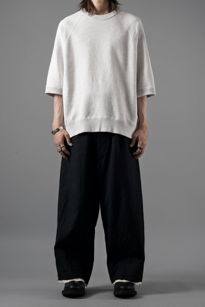 N/07 exclusive RAGLAN SHORT SLEEVE TOPS / US DRY TERRY (OATMEAL)