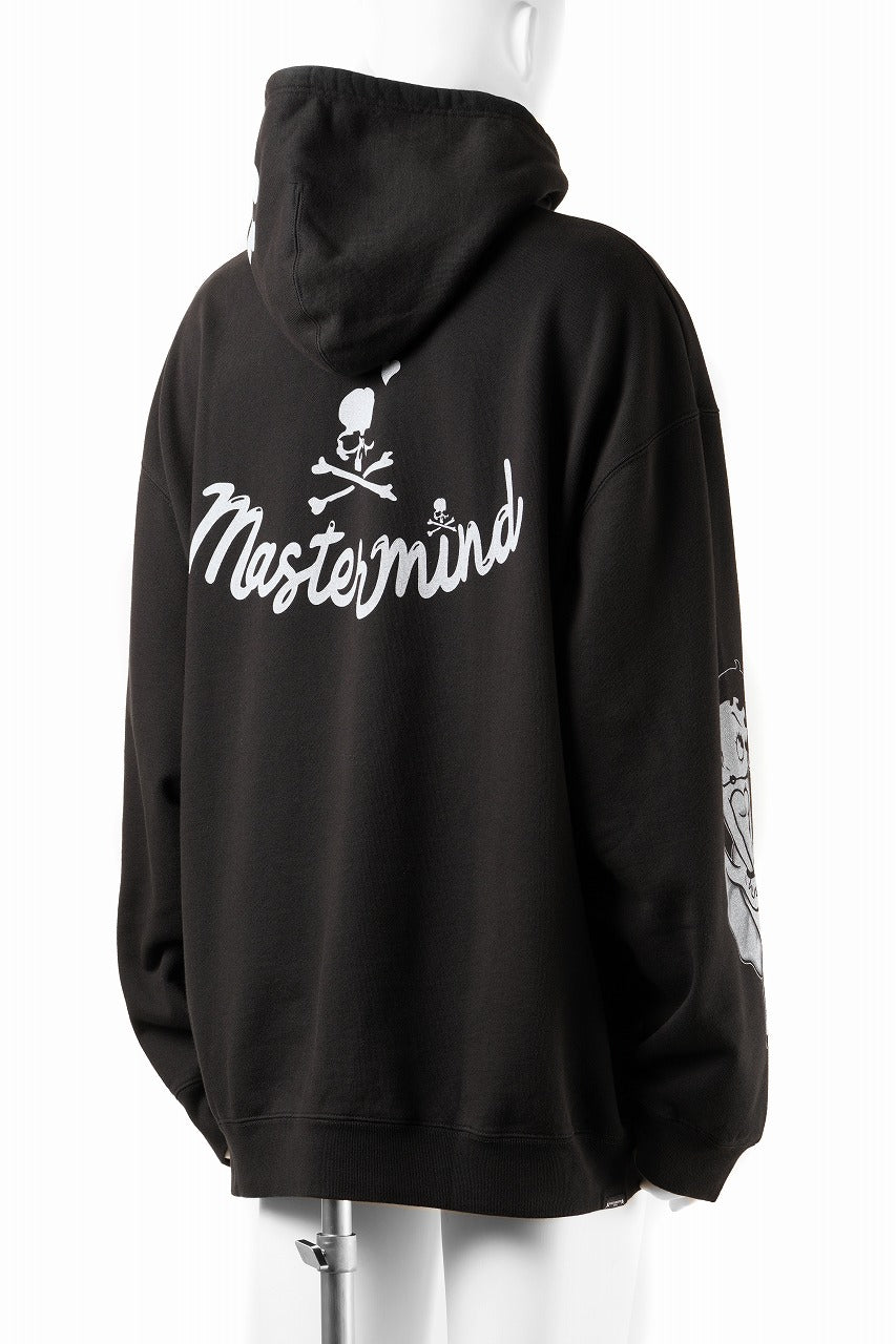 画像をギャラリービューアに読み込む, MASTERMIND WORLD x BETTY BOOP™︎ HOODIE / BOXY FIT (MONOCHROME)