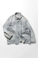 Load image into Gallery viewer, MADNESS RAILROAD HICKORY STRIPE WORK JACKET (INDIGO x WHITE)