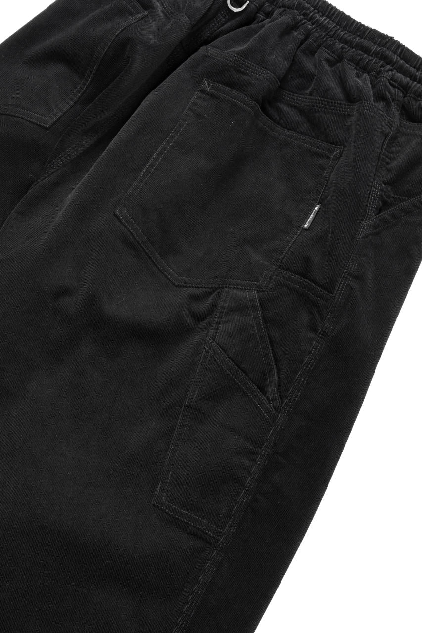画像をギャラリービューアに読み込む, mastermind JAPAN WIDE CORDUROY PAINTER PANTS (BLACK)