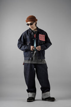 画像をギャラリービューアに読み込む, FULLCOUNT x POP TRADING COMPANY Drs Denim Pants / 13.7oz Zimbabwe Selvedge Denim (INDIGO BLUE)