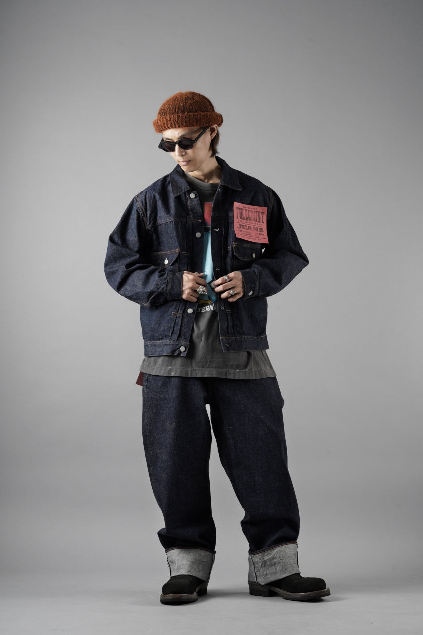 画像をギャラリービューアに読み込む, FULLCOUNT x POP TRADING COMPANY Drs Denim Pants / 13.7oz Zimbabwe Selvedge Denim (INDIGO BLUE)