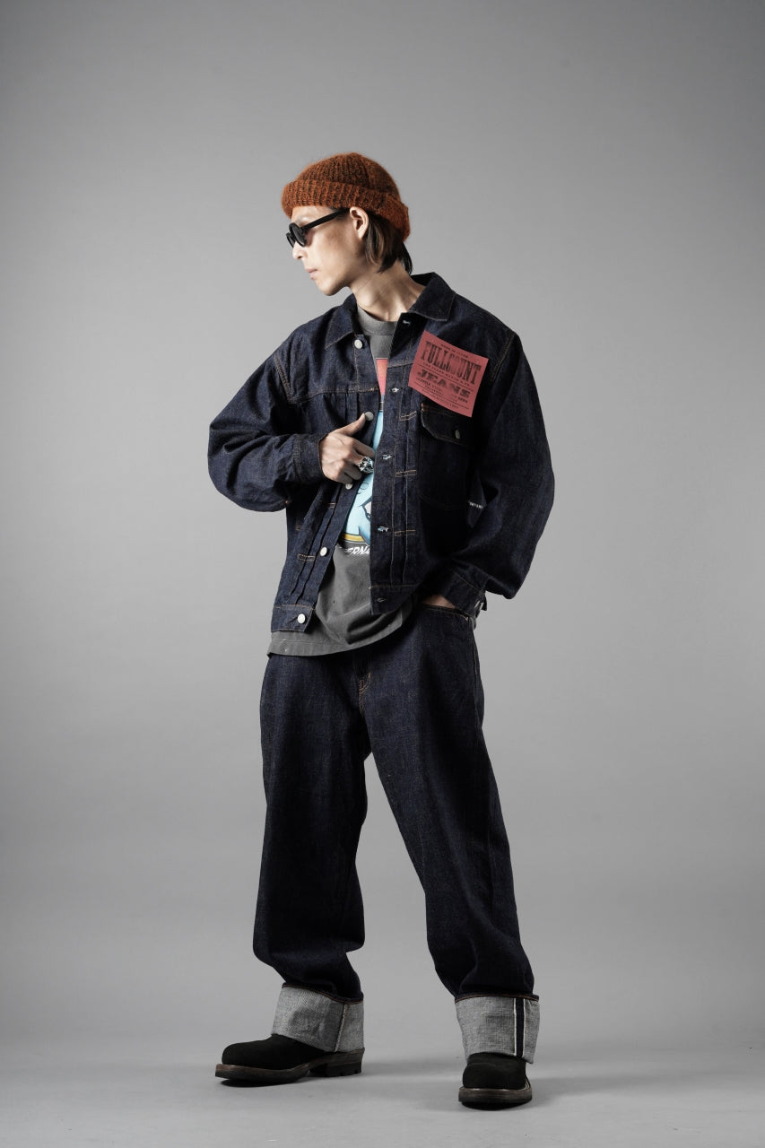 画像をギャラリービューアに読み込む, FULLCOUNT x POP TRADING COMPANY Type2 Jean Jacket / 13.7oz Zimbabwe Selvedge Denim (INDIGO BLUE)