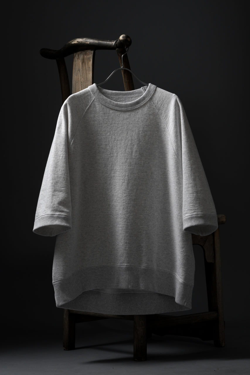 N/07 exclusive RAGLAN SHORT SLEEVE TOPS / US DRY TERRY (OATMEAL)