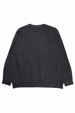 CAPERTICA WOOL SWEAT 2025ver. / SUPER 140s WASHABLE WOOL MW_JERSEY (CARBON GRAY)