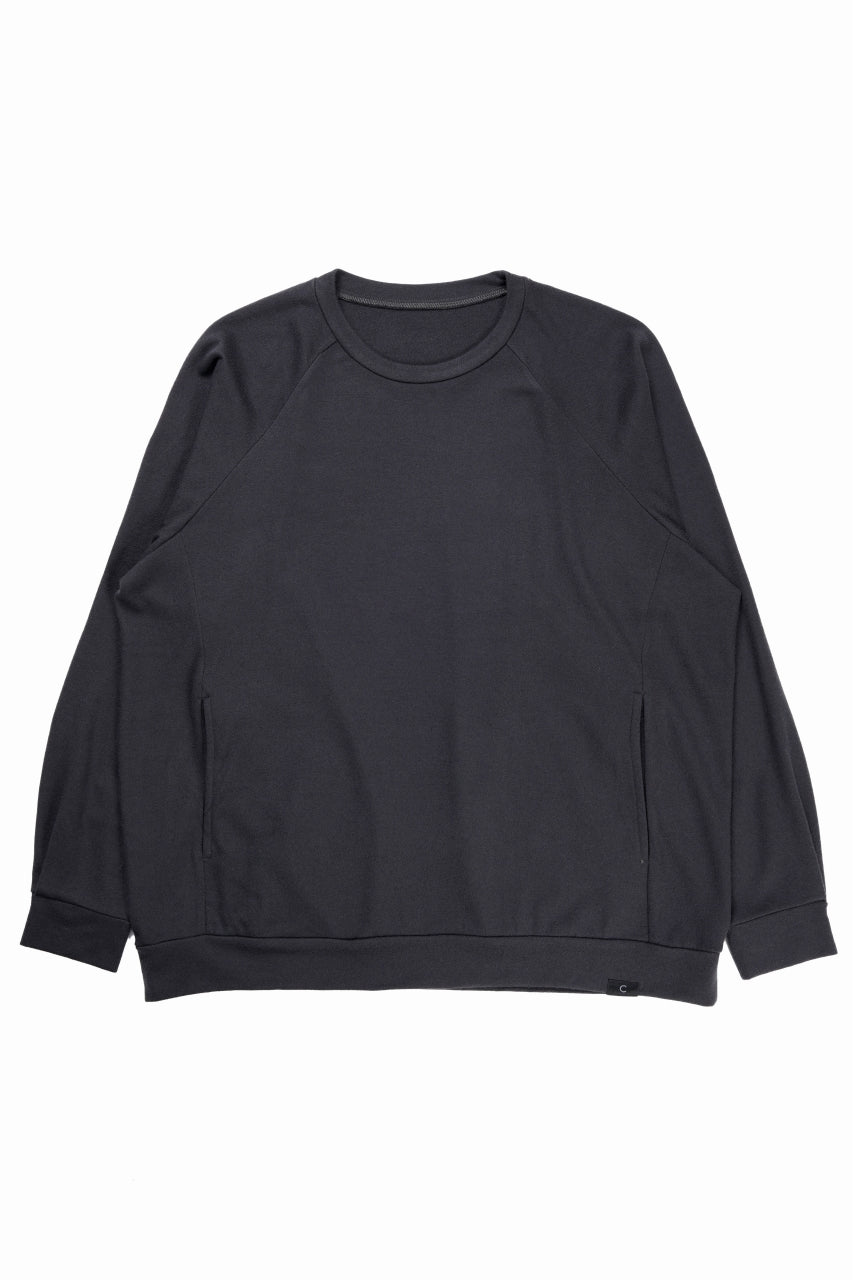 CAPERTICA WOOL SWEAT 2025ver. / SUPER 140s WASHABLE WOOL MW_JERSEY (CARBON GRAY)