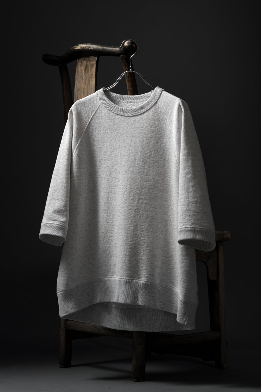 N/07 exclusive RAGLAN SHORT SLEEVE TOPS / US DRY TERRY (OATMEAL)