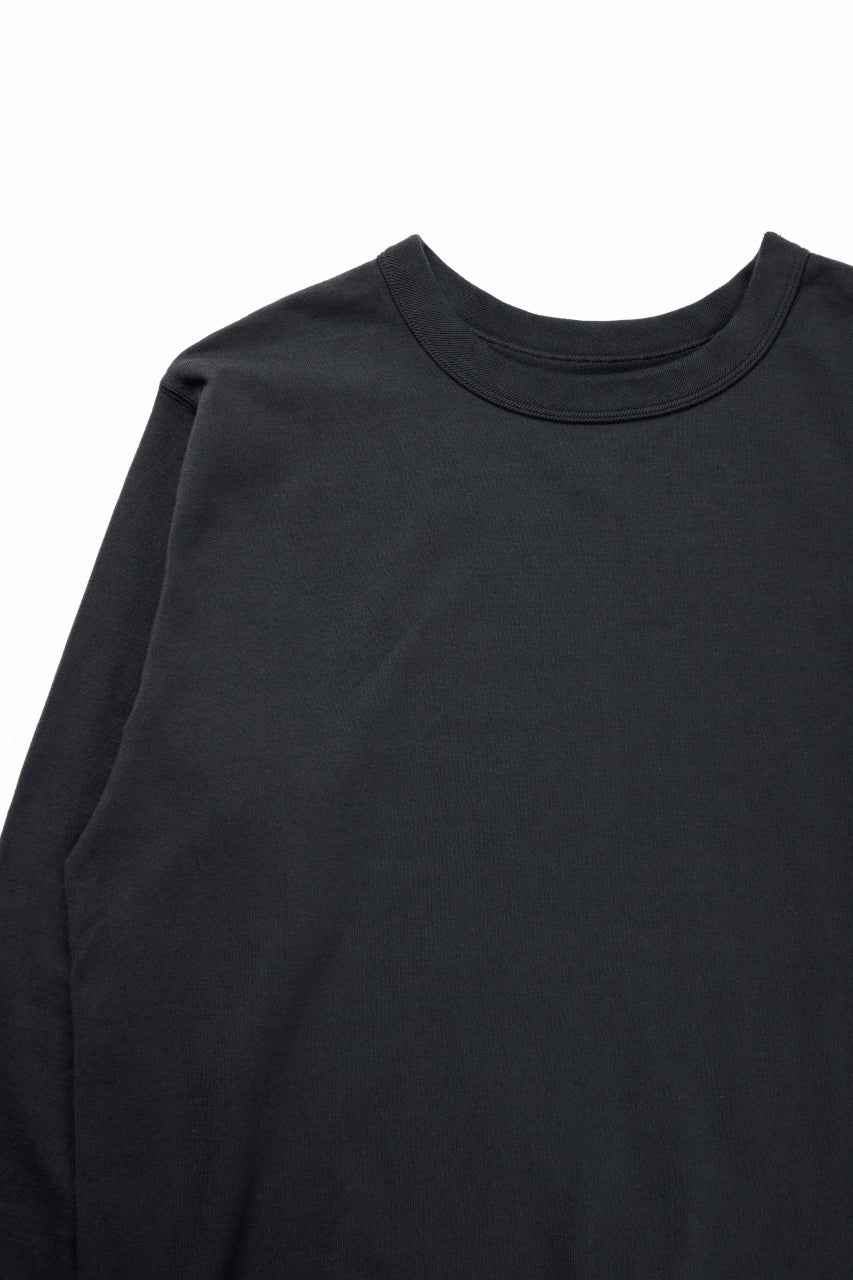 Load image into Gallery viewer, FULLCOUNT FLAT SEAM HEAVY WEIGHT LONG SLEEVE T SHIRT / ORIGINAL 30/2 TIGHT TENSION JERSEY (INK BLACK)