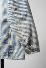 Load image into Gallery viewer, MADNESS RAILROAD HICKORY STRIPE WORK JACKET (INDIGO x WHITE)