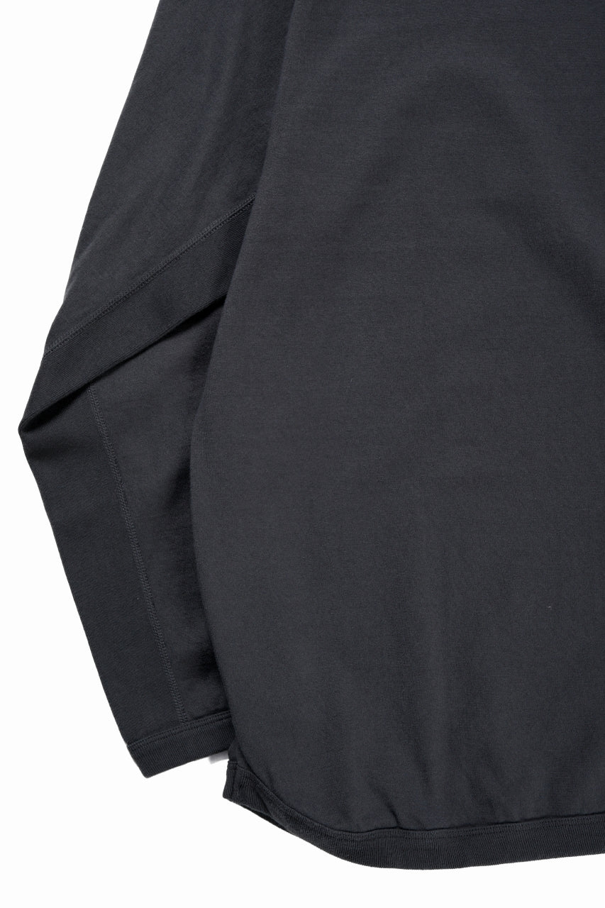 FULLCOUNT FLAT SEAM HEAVY WEIGHT LONG SLEEVE T SHIRT / ORIGINAL 30/2 TIGHT TENSION JERSEY (INK BLACK)