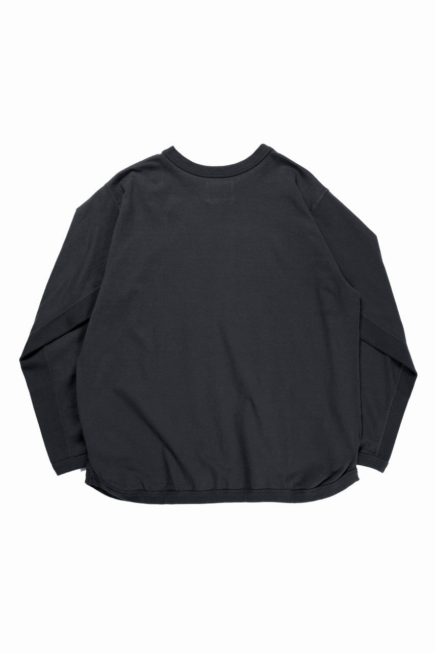 Load image into Gallery viewer, FULLCOUNT FLAT SEAM HEAVY WEIGHT LONG SLEEVE T SHIRT / ORIGINAL 30/2 TIGHT TENSION JERSEY (INK BLACK)