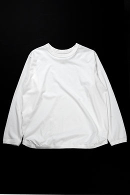 FULLCOUNT FLAT SEAM HEAVY WEIGHT LONG SLEEVE T SHIRT / ORIGINAL 30/2 TIGHT TENSION JERSEY (WHITE)