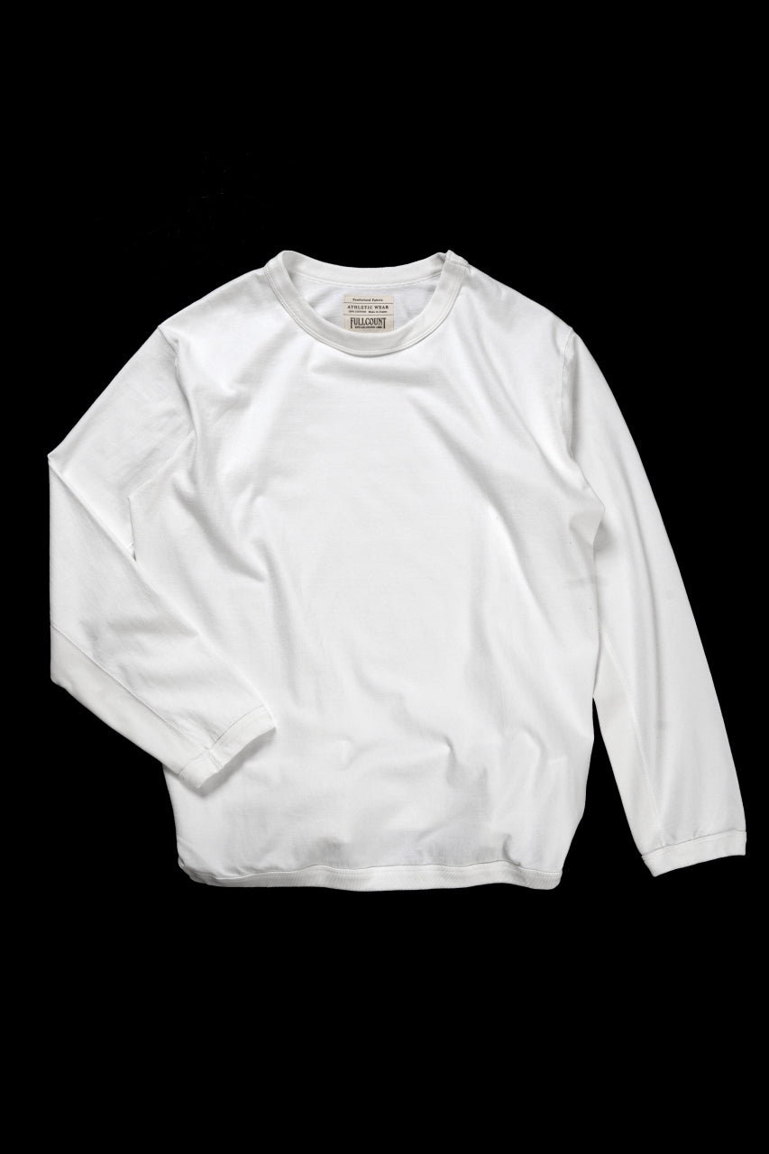 画像をギャラリービューアに読み込む, FULLCOUNT FLAT SEAM HEAVY WEIGHT LONG SLEEVE T SHIRT / ORIGINAL 30/2 TIGHT TENSION JERSEY (WHITE)