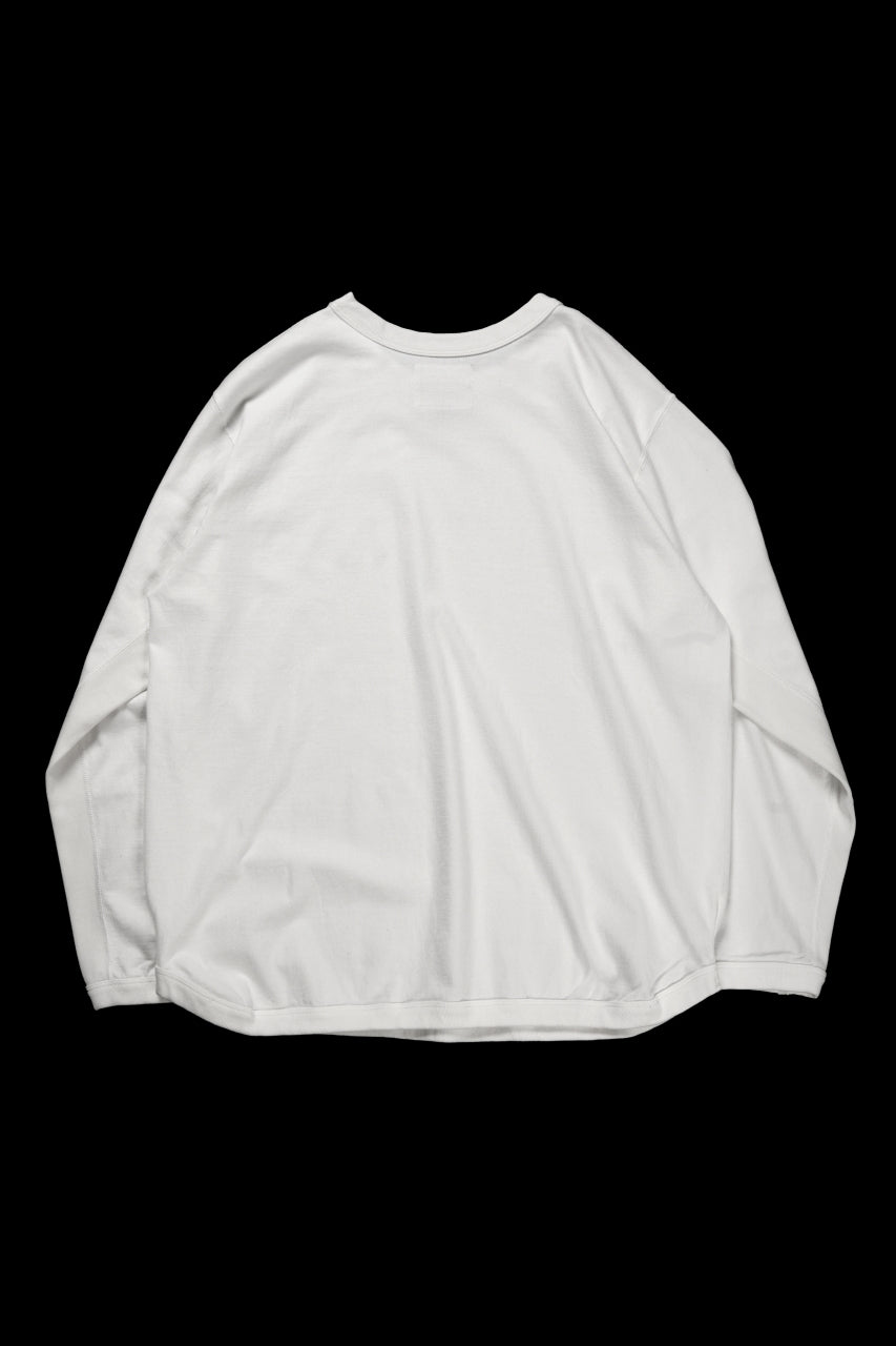 FULLCOUNT FLAT SEAM HEAVY WEIGHT LONG SLEEVE T SHIRT / ORIGINAL 30/2 TIGHT TENSION JERSEY (WHITE)