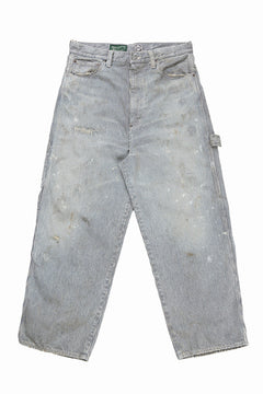 Load image into Gallery viewer, FULLCOUNT x N/07 x LOOM exclusive WIDE TAPERED DENIM PANTS / 11.5oz ZIMBABWE DENIM (INDIGO BLUE / ONE WASHED)