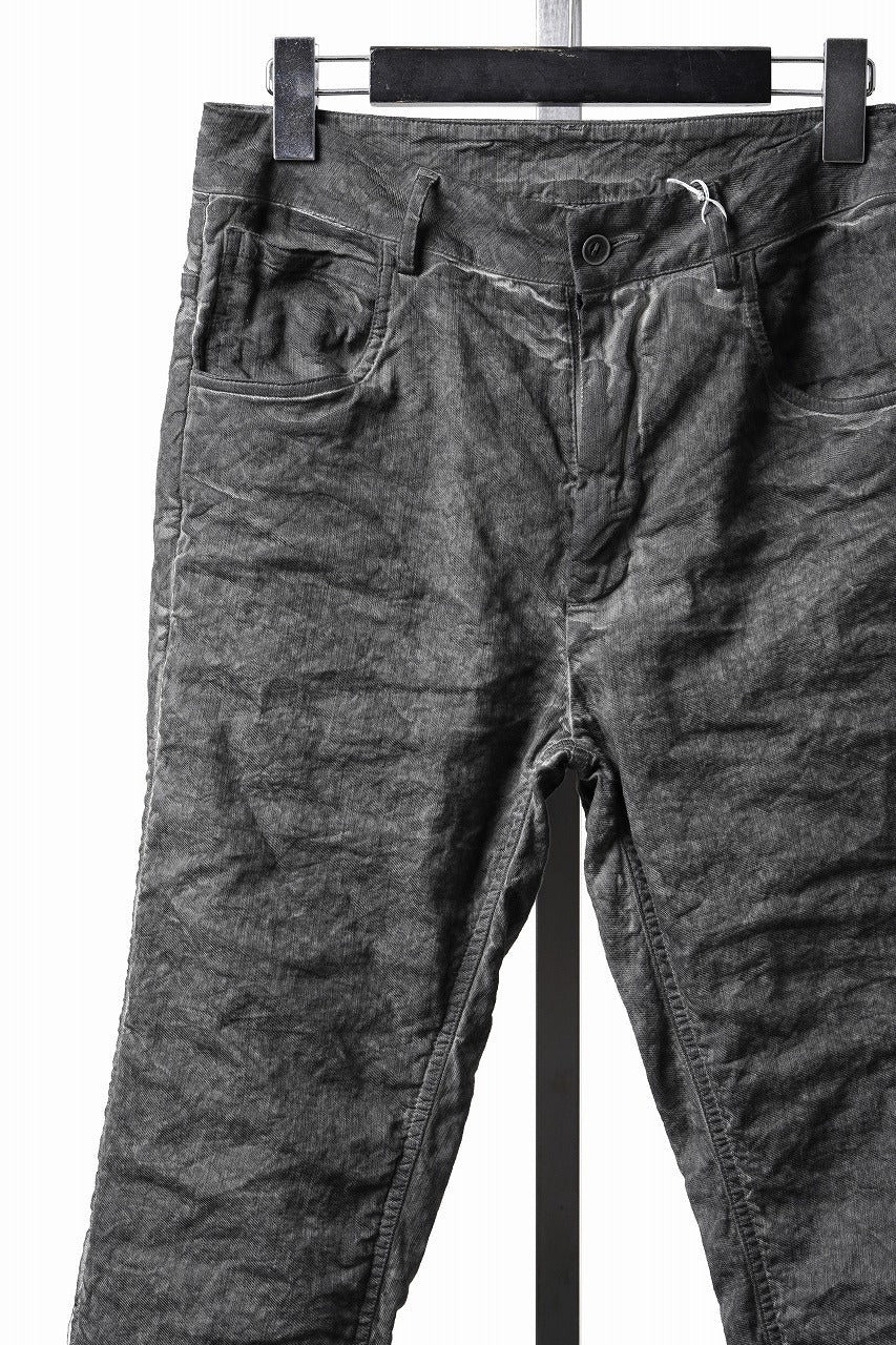 画像をギャラリービューアに読み込む, daub REGULAR FIT JEANS / METALLIC STRETCH COTTON (COLD DYED GREY)