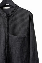 Load image into Gallery viewer, daub ZIP-UP SHIRT / QUILTING FABRIC (BLACK)