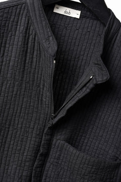 Load image into Gallery viewer, daub ZIP-UP SHIRT / QUILTING FABRIC (BLACK)
