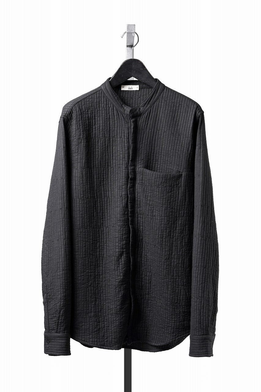 Load image into Gallery viewer, daub ZIP-UP SHIRT / QUILTING FABRIC (BLACK)