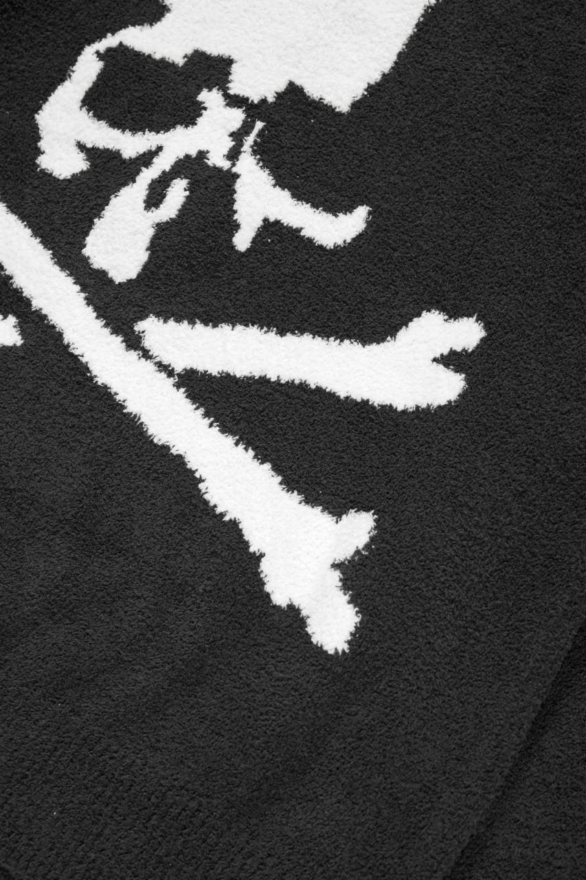 画像をギャラリービューアに読み込む, MASTERMIND WORLD LOUNGE FULL-ZIP HOODIE / SOFTLY BOA FLEECE (BLACK x WHITE)