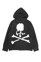 画像をギャラリービューアに読み込む, MASTERMIND WORLD LOUNGE FULL-ZIP HOODIE / SOFTLY BOA FLEECE (BLACK x WHITE)