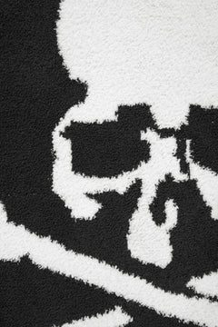 画像をギャラリービューアに読み込む, MASTERMIND WORLD LOUNGE FULL-ZIP HOODIE / SOFTLY BOA FLEECE (BLACK x WHITE)